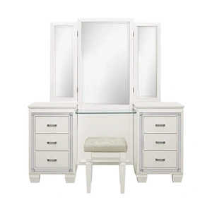 Homelegance Allura Wood Veneer Vanity Dresser w/ Mirror