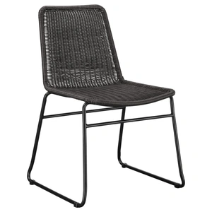 Coaster Dacy Rattan Dining Chair, Brown/Sandy Black (Set of 2)