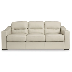 Ashley Furniture Treasure Trove Leather/Faux Leather Sofa, Almond