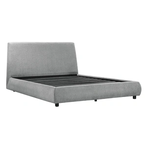 Homelegance Alford Chenille Platform Bed, Gray