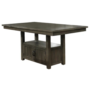 Lifestyle Furniture SM 1942P Wood Pub Table w/Storage, Antique Light Brown