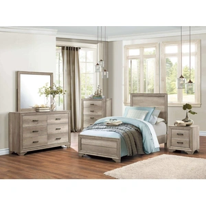 Homelegance Lonan Melamine/Wood Youth Bedroom Set, Natural