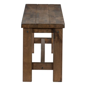 Homelegance Jerrick Wood Dining Bench, Burnished Brown