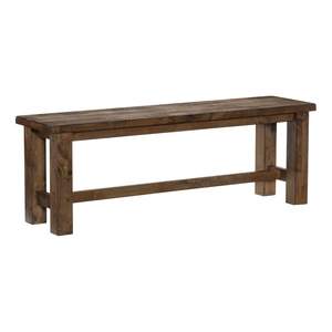 Homelegance Jerrick Wood Dining Bench, Burnished Brown