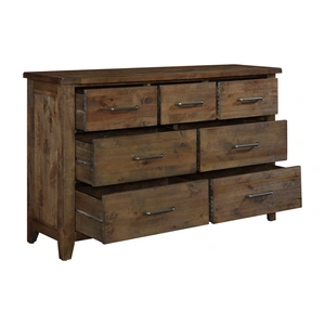 Homelegance Jerrick Wood Dresser, Burnished Brown