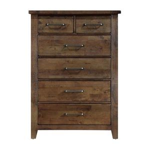 Homelegance Jerrick Wood Chest, Burnished Brown