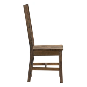 Homelegance Jerrick Wood Side Chair, Burnished Brown (Set of 2)