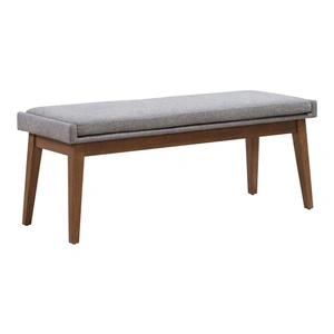 Liberty Furniture Space Savers Linen/Wood Dining Bench, Gray & Walnut