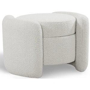 Meridian Furniture Horizon Boucle Fabric Ottoman