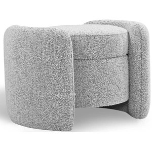 Meridian Furniture Horizon Boucle Fabric Ottoman