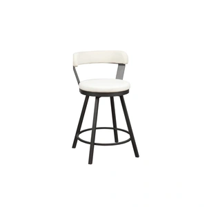 Homelegance Appert Industrial Counter Height Dining Room Set in Grey/White