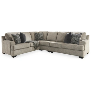 Ashley Furniture Bovarian 3-Piece Polyester L-Shaped Sectional Sofa