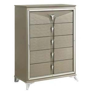 Galaxy Home Furnishings Samantha 5-Drawer Wood Veneer Chest