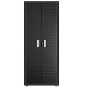 Manhattan Comfort Fortress Textured Metal 75.4-inch Garage Cabinet w/4 Adjustable Shelves