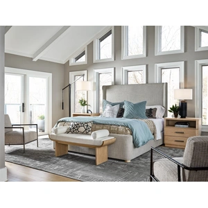 Universal Furniture Daybreak Fabric Panel Bedroom Set, Solaz Sand/White Oak