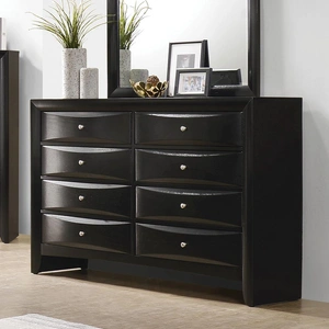 Coaster Briana Wood Dresser w/8 Drawers in Black