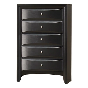 Coaster Briana Wood Platform Storage Bedroom Set, Black