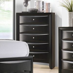 Coaster Briana Wood Chest w/5 Drawers, Black