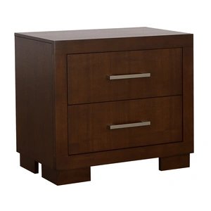 Coaster Jessica Wood Bedoom Set w/Storage Headboard, Cappuccino