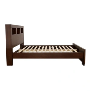 Coaster Jessica Wood Bed w/Storage Headboard, Cappuccino