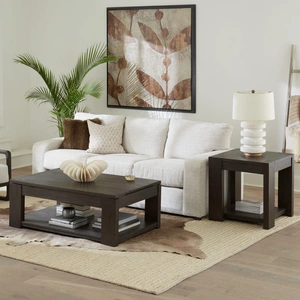 Liberty Furniture Lennox Hill Lift Top Coffee Table Set | Bark, Bark