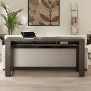 Liberty Furniture Lennox Hill Oversized Square Coffee Table | Bark Finish, Bark