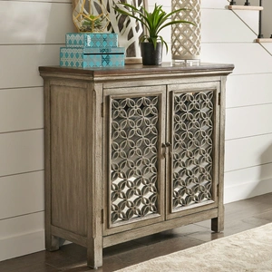 Liberty Furniture 2-Door Mirrored Accent Cabinet | Westridge Storage