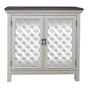 Liberty Furniture 2-Door Mirrored Accent Cabinet | Westridge Storage