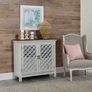 Liberty Furniture 2-Door Mirrored Accent Cabinet | Westridge Storage