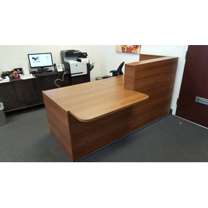 MDD Office Furniture Tera 96-inch Straight Reception Desk w/Left Counter Top, ADA Compliance