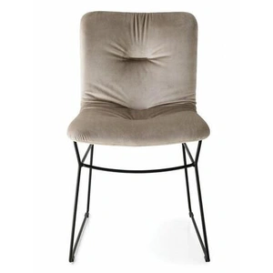 Calligaris Annie Soft Fabric/Metal Customizable Dining Chair (Set of 4)