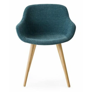 Calligaris Igloo Fabric/Wood Customizable Dining Armchair (Set of 4)