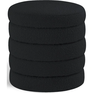 Meridian Furniture Aphia Boucle Fabric Ottoman/Stool