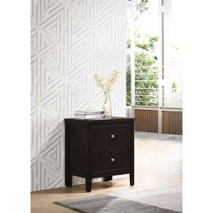 Coaster Carlton Wood Nightstand w/2 Drawers, Cappuccino