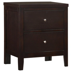 Coaster Carlton Wood Nightstand w/2 Drawers, Cappuccino
