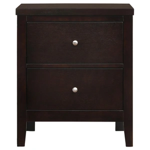 Coaster Carlton Wood Nightstand w/2 Drawers, Cappuccino