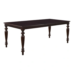 Cosmos Furniture Zora Wood Veneer Expandable Dining Room Set, Espresso