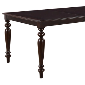 Cosmos Furniture Zora Wood Veneer Expandable Dining Room Set, Espresso