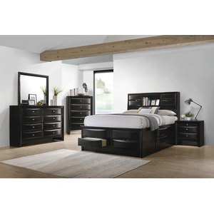 Coaster Briana Wood Platform Storage Bed, Black
