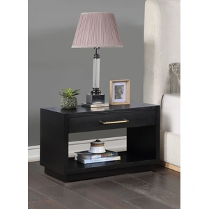Meridian Furniture Avery 1-Drawer Oak Veneer Nightstand