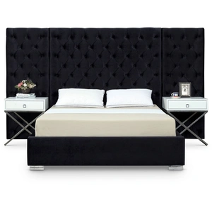 Meridian Furniture Grande Velvet Bed