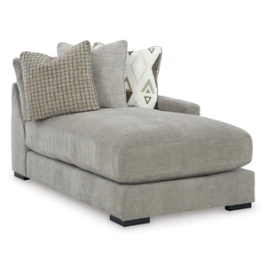 Ashley Furniture Aslan Court Fabric Right 6-Piece Sectional w/Chaise, Pebble