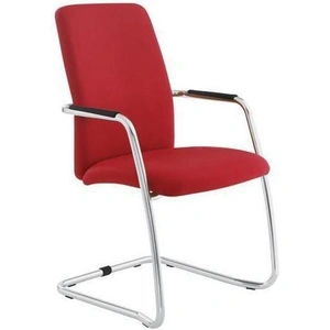 NARBUTAS Gama Visitor Armchair, Upholstered Seat & High Back, Cantilever Frame