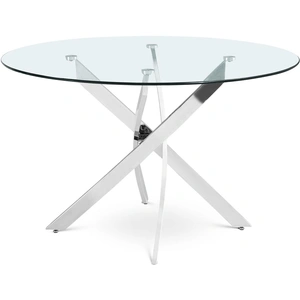 Meridian Furniture Xander 48-inch Round Glass Dining Table