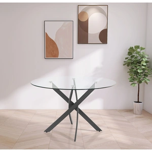 Meridian Furniture Xander 48-inch Round Glass Dining Table