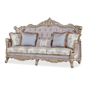 Cosmos Furniture Camilla Fabric Sofa, Silver/Champagne