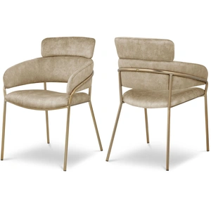 Meridian Furniture Yara Velvet Dining Chair (Set of 2)
