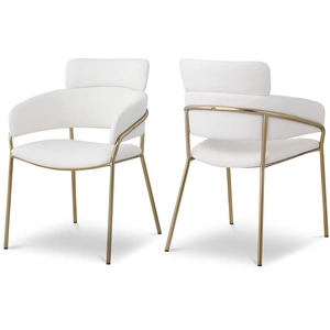 Meridian Furniture Yara Velvet Dining Chair (Set of 2)