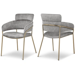 Meridian Furniture Yara Velvet Dining Chair (Set of 2)