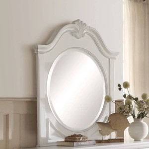 Homelegance Lucida Wood Mirror, White